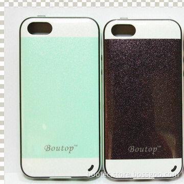 TPU Case with ABS Frame, for iPhone 5C, IMD Technology, Shining Effect/Customized Designs Welcomed